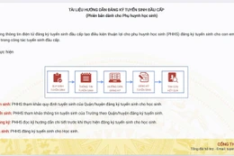 Hà Nội: Tuyển sinh trực tuyến thuận lợi, phụ huynh chỉ mất 5 phút hoàn thành thủ tục