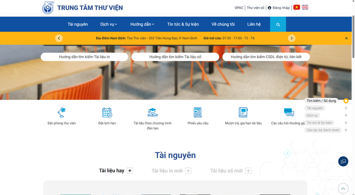 Công tác chuyển đổi số tại Thư viện trường Đại học Kinh tế - Kỹ thuật Công nghiệp (UNETI) đang từng bước triển khai, đạt được những kết quả đáng ghi nhận. Ảnh chụp màn hình. Công tác chuyển đổi số tại Thư viện trường Đại học Kinh tế - Kỹ thuật Công nghiệp (UNETI) đang từng bước triển khai, đạt được những kết quả đáng ghi nhận. Ảnh chụp màn hình.