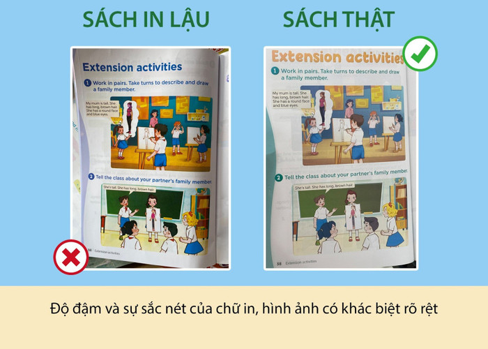 Cách phân biệt sách thật - sách giả. Ảnh: Nhà xuất bản Giáo dục Việt Nam. Cách phân biệt sách thật - sách giả. Ảnh: Nhà xuất bản Giáo dục Việt Nam.