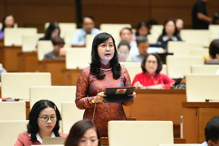 Đại biểu Trần Thị Thu Đông (đoàn Bạc Liêu). Ảnh: Cổng TTĐT Quốc hội. db-thu-dong.jpg