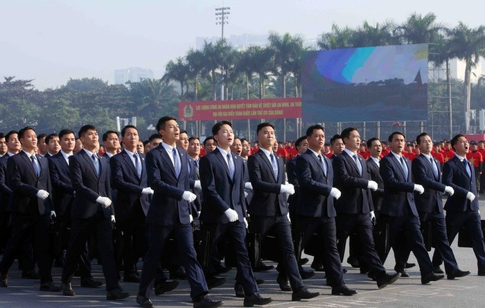 Cán bộ, chiến sĩ thuộc lực lượng Cảnh vệ