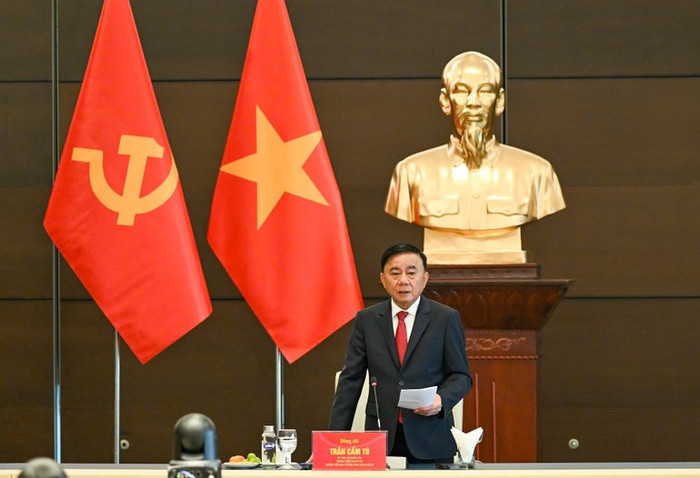 Thường trực Ban Bí thư Trần Cẩm Tú phát biểu tại sự kiện. Ảnh: Duy Linh