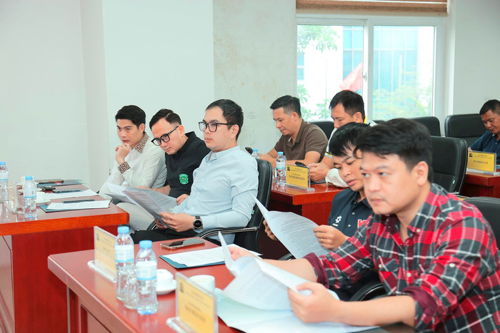 Cầu thủ các đội bóng có mặt tại buổi Lễ bốc thăm Cầu thủ các đội bóng có mặt tại buổi Lễ bốc thăm
