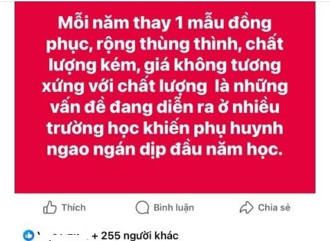 Một chia sẻ của phụ huynh. Ảnh chụp màn hình screenshot-2025-09-08-140829.jpg