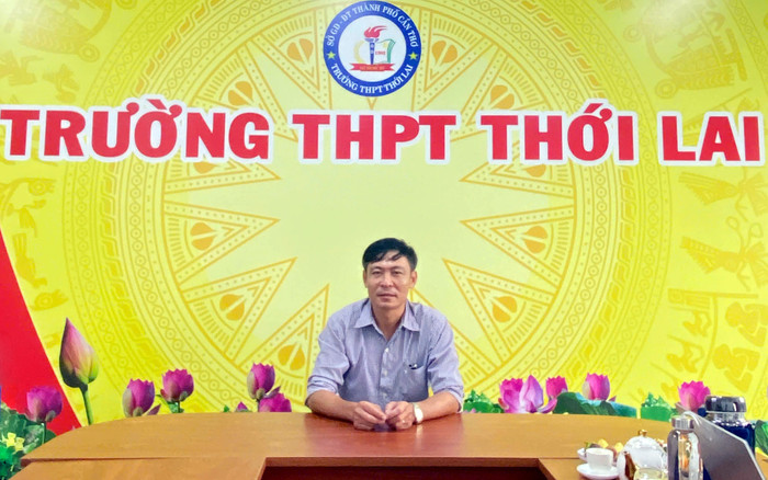 Thầy Đồng Văn Khuyên - Hiệu trưởng Trường Trung học phổ thông Thới Lai (Cần Thơ). Ảnh: NVCC. z6722073353003-e4d987363b69c1e9a99cf6a7ac6cf36f.jpg