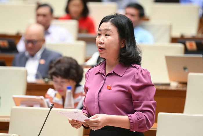 Đại biểu Lê Thị Song An (đoàn Long An). Ảnh: Media Quốc hội. z6722493414940-201114a09cecf14a1d96f5cf77555046.jpg