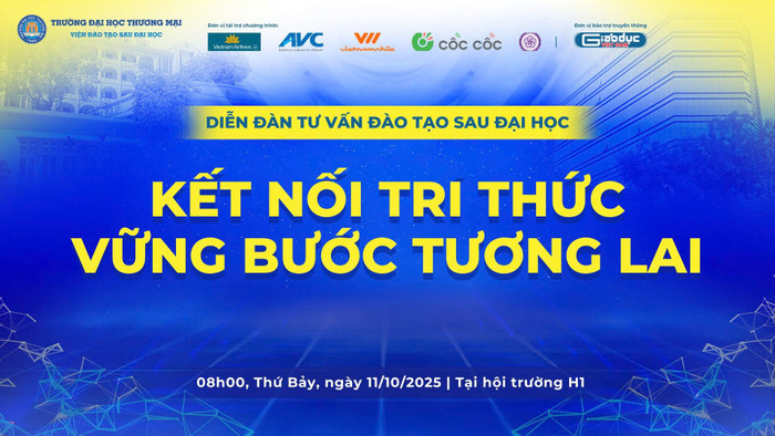 Tọa đàm “Diễn đàn tư vấn đào tạo sau đại học: Kết nối trí thức-vững bước tương lai” sẽ được tổ chức vào sáng ngày 11/10/2025. z7102082649264-7d1988e5d1bc7d3b1583cde487189cec.jpg