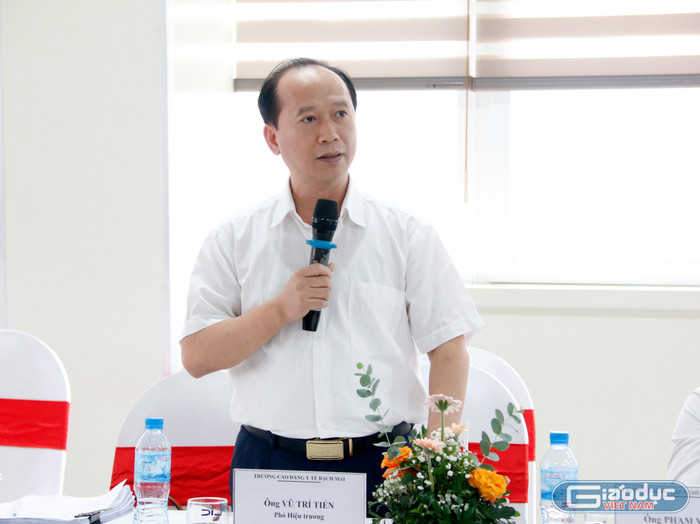Bác sĩ Vũ Trí Tiến - Phó Hiệu trưởng Trường Cao đẳng Y tế Bạch Mai. gdvn-tri-tien.jpg