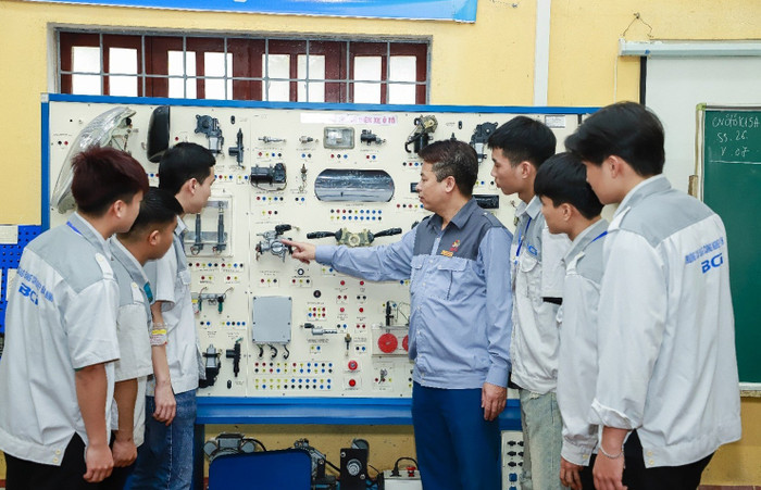 Giờ học tại Trường Cao đẳng Công nghiệp Bắc Ninh. Ảnh: website trường.