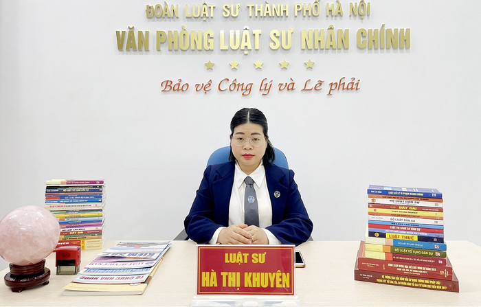Luật sư Hà Thị Khuyên - Văn phòng Luật sư Nhân Chính (Đoàn Luật sư thành phố Hà Nội). Ảnh: NVCC. img-3348.jpg