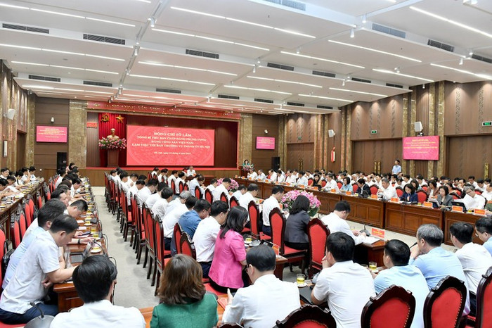 Quang cảnh buổi làm việc. Ảnh: nhandan.vn. a11-dsc-3528.jpg