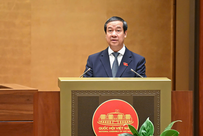 Bộ trưởng Bộ Giáo dục và Đào tạo Nguyễn Kim Sơn. Ảnh: Media Quốc hội. z6744305017252-0644e863c48c5e3e478250f627a2f5e5.jpg
