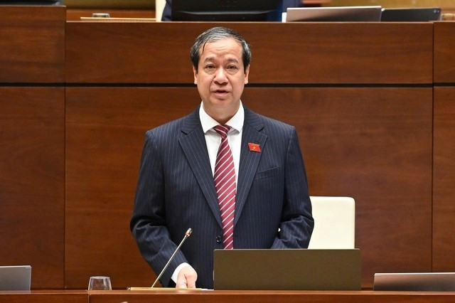 Bộ trưởng Bộ Giáo dục và Đào tạo Nguyễn Kim Sơn. Ảnh: Media Quốc hội. asaf.jpg