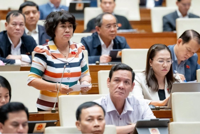 Đại biểu Quốc hội Nguyễn Thị Lệ Thủy (đoàn Bến Tre). Ảnh: Media Quốc hội. af.jpg