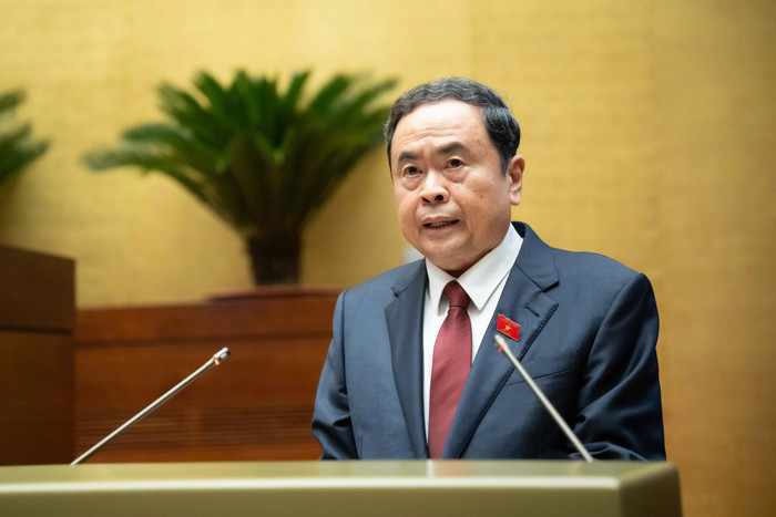 Chủ tịch Quốc hội Trần Thanh Mẫn phát biểu Khai mạc Kỳ họp thứ 10, Quốc hội khoá XV. Ảnh: quochoi.vn. 202510200922402446-z7135108311746-0785464de26cbed917738692f51c8000.jpg