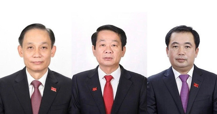 Từ trái qua phải: Ông Lê Hoài Trung, ông Đỗ Thanh Bình, ông Trần Đức Thắng. Ảnh: baochinhphu.vn. z7152612713884363425c41833d5c1b16fbfe36af515a2-17613271521062023547961.jpg