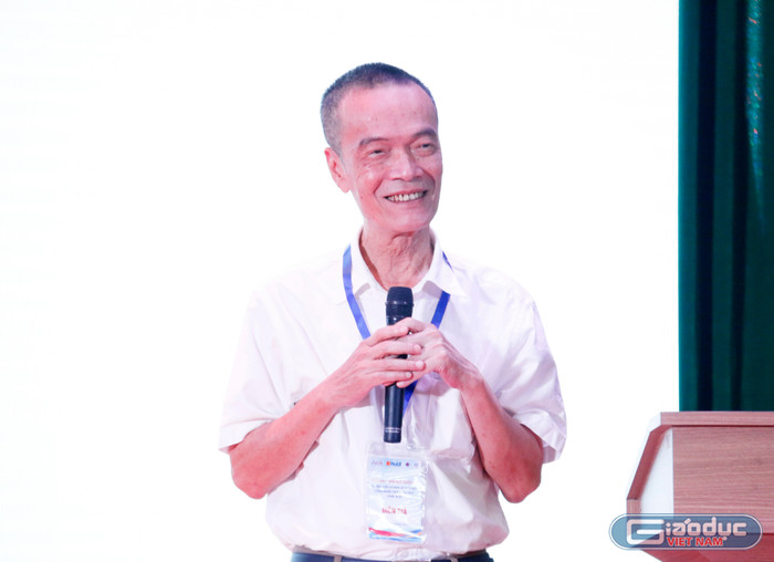 Tiến sĩ Nguyễn Nhật Quang - Viện trưởng Viện Khoa học Công nghệ VINASA trình bày báo cáo. gdvn-ts.jpg