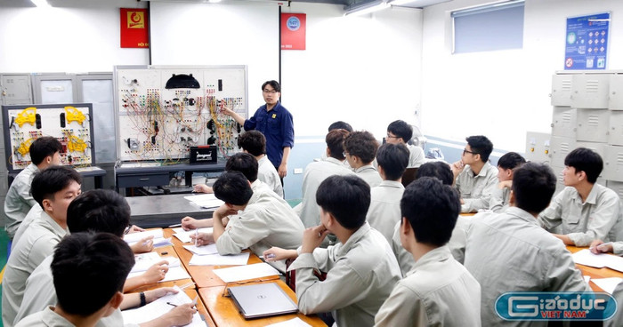 Một giờ học tại Trường Đại học Công nghiệp Hà Nội. Ảnh: Mộc Trà. s-cong-nghiep-913.jpg