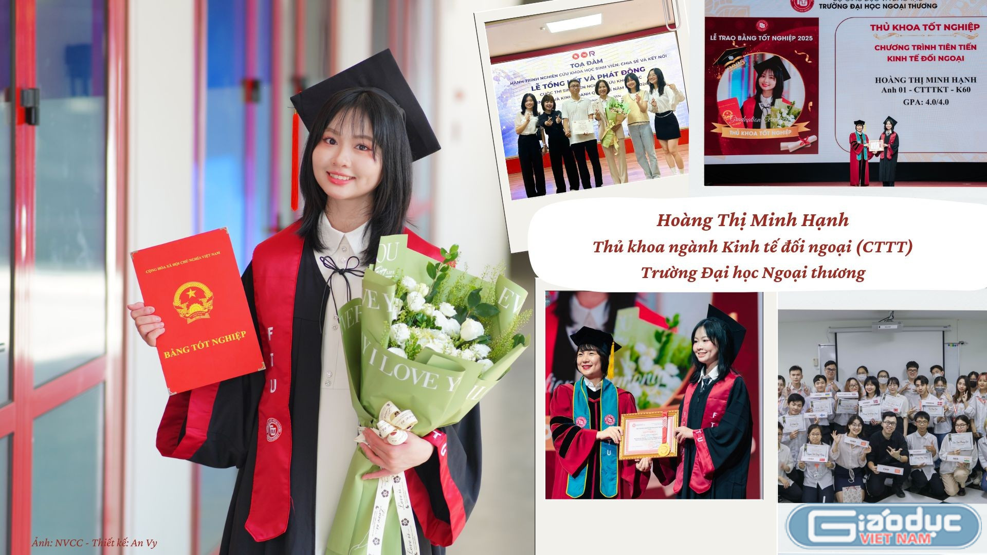 Nữ thủ khoa ngành Kinh tế đối ngoại chương trình tiên tiến của ĐH Ngoại thương với GPA 4.0/4.0