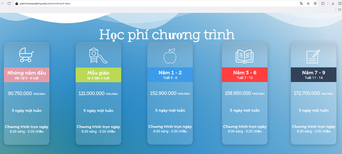 Mức học phí được công bố. Ảnh chụp màn hình screenshot-2025-08-05-095758.png