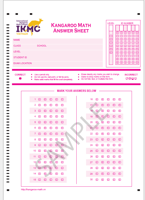 Mẫu đề thi được ban tổ chức gửi cho các nhà trường. Ảnh: Trung Dũng mau-de-thi.png