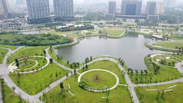 Toàn cảnh khu Dự án Công viên giải trí, trường học và tổ hợp nhà ở, thương mại, dịch vụ Golden Palace A. Ảnh: Trung Dũng 1-10.jpg