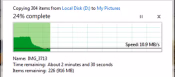 Giao diện mới cho thông tin copy tập tin trong Windows 8.
