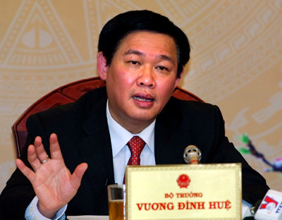 Bộ trưởng Bộ Tài chính Vương Đình Huệ.