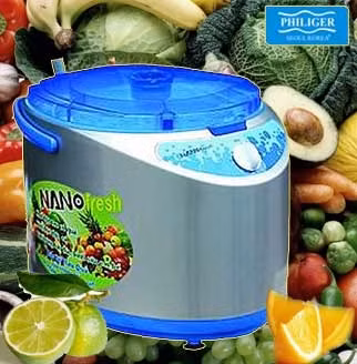 Máy rửa rau củ. Ảnh minh họa.