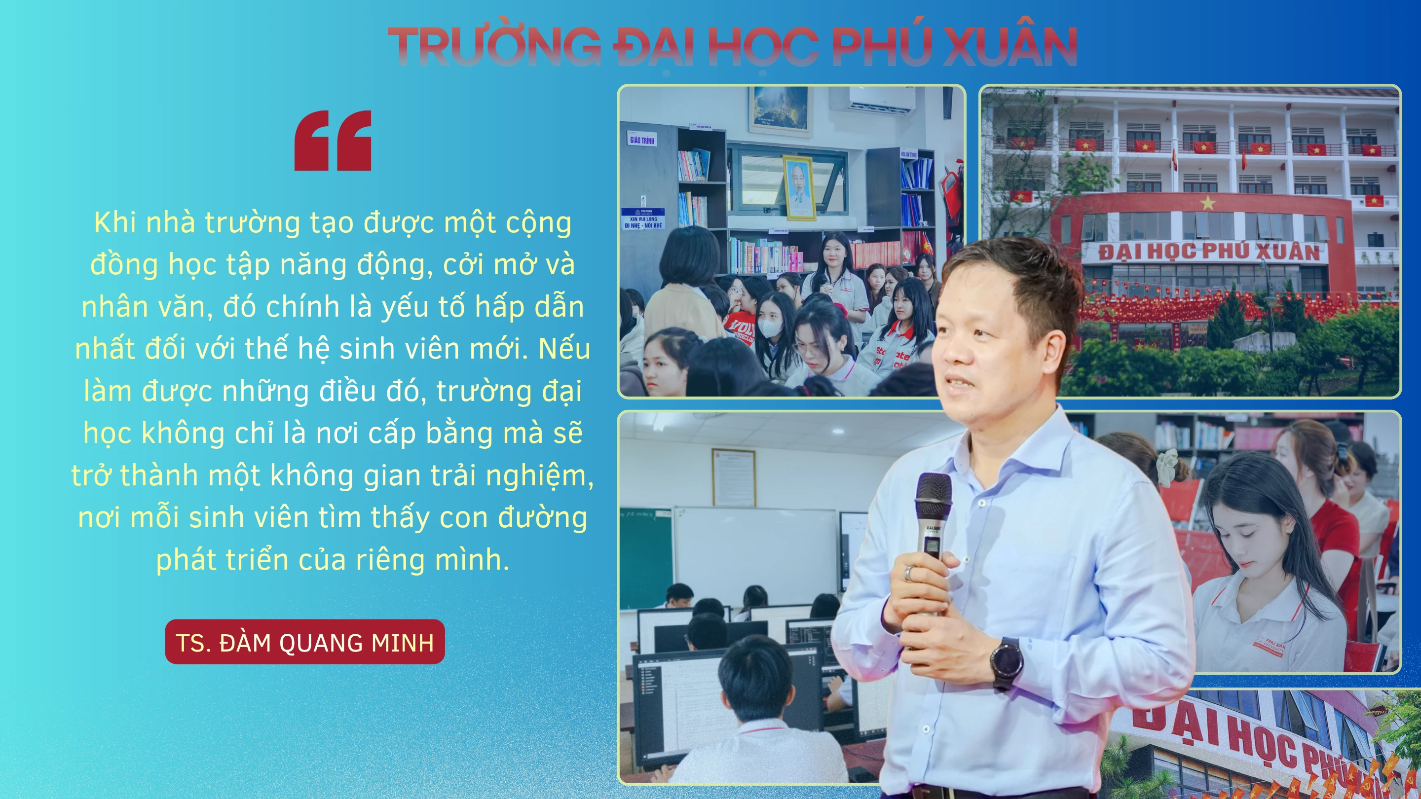 Trường Đại học Phú Xuân đặt trọng tâm "thích ứng kỷ nguyên AI" trong giai đoạn phát triển mới