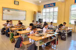 Nhiều trường ở TP. Hạ Long thực hiện dồn ghép để đảm bảo HS được học 2 buổi/ngày