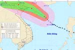 Bão số 2 giật cấp 17, cách quần đảo Hoàng Sa khoảng 250km về phía Bắc