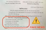 Mạo danh ĐH Văn Lang yêu cầu đóng tiền học phí, nhà trường ra cảnh báo