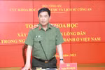 Trung tướng Trần Vi Dân: Đào tạo CAND cần gắn với nhiệm vụ nghiên cứu khoa học