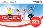 Mua vé máy bay Vietnam Airlines bằng thẻ Maritime Bank được giảm giá đến 35% 