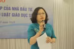 Đại biểu Ngô Thị Minh mong nhận ý kiến từ các trường tư thục để hoàn thiện Luật