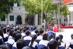 Giáo sư Nguyễn Lân Dũng thắp lửa khởi nghiệp cho học sinh trường Liên Hà 