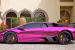 Độc đáo siêu xe Lamborghini mạ crôm tím