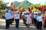 Học sinh Quảng Bình tựu trường vào ngày 10/8
