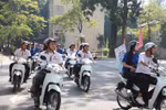 Lễ phát động HSSV nghiêm chỉnh chấp hành pháp luật về an toàn giao thông 