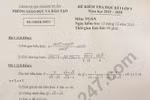 Người ra đề thi Toán ở quận Thanh Xuân là ai mà bất cẩn thế?