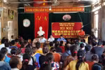 Lễ bàn giao học sinh (Ảnh nhà trường cung cấp)