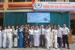 Ảnh: Lễ tri ân và trưởng thành học sinh khối 12 của trường THPT Đinh Tiên Hoàng