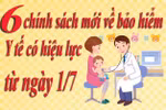  Bảo hiểm Y tế với 6 chính sách mới từ 1/7 