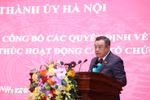 Hà Nội: Công bố quyết định về thành lập, kết thúc hoạt động các tổ chức Đảng