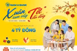 Cơ hội nhận lộc xuân lên đến 4 tỷ đồng khi giao dịch tại Nam A Bank