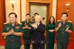 Tổng Bí thư Nguyễn Phú Trọng gặp mặt các đại biểu thanh niên Quân đội