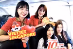 Vietjet mở bán vé chỉ từ 0 đồng tri ân khách hàng kỷ niệm 10 năm bay Singapore