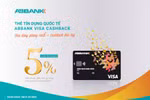 Hoàn tiền đến 5% với thẻ Visa Cashback của ABBANK