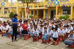 Trường tiểu học vùng biên duy trì tỉ lệ 100% học sinh tham gia bảo hiểm y tế